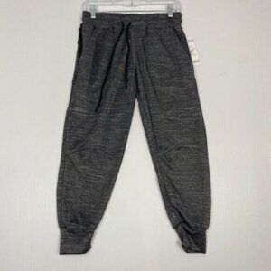 Beverly Hills Polo Club Women Small Gray Color Jogger Capri Pants Pockets Drawst